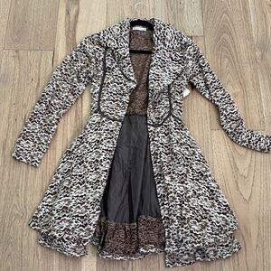 Altar'd State Brown and Cream Teddy Jacket